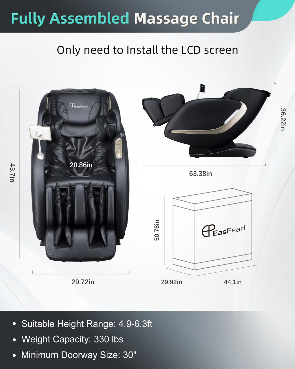 2024 Massage Chair, 4D Full Body Zero Gravity Massage Chairs