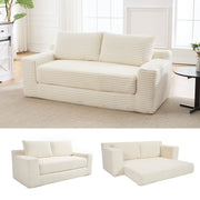 70.78" Loveseat Sofa, Modern Small Corduroy Couch Comfy Deep Seat for Living Room