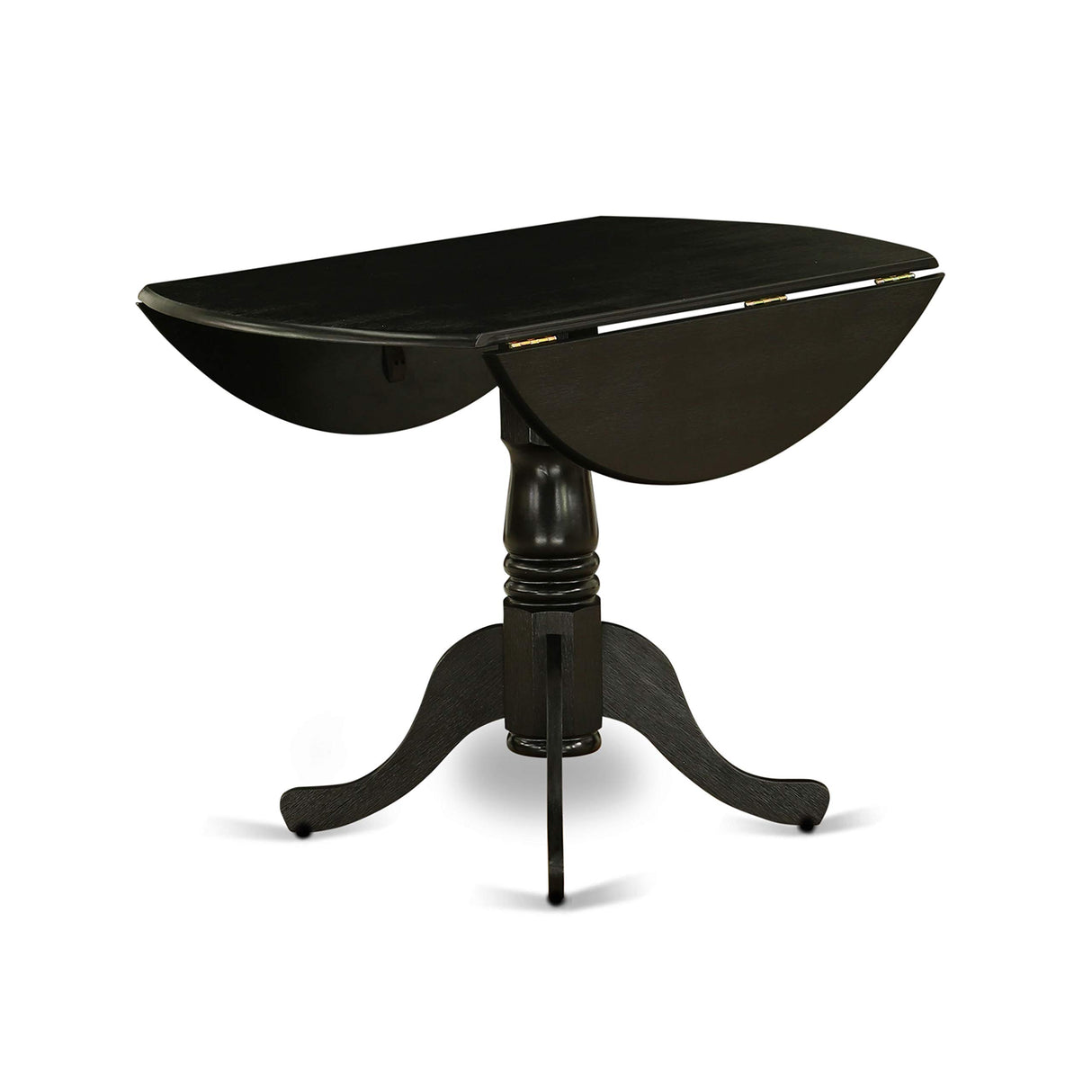 DLGA5-ABK-24 5 Piece Kitchen Table & Chairs Set Includes a Round Dining Room Table