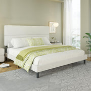Full Size Boucle Upholstered Bed Frame,