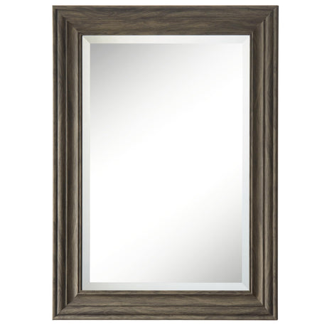 -Decorative Mirror with Frame 23.11 X 30.98 Inch Gray color Cooper-Free