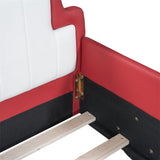 Twin Race Car Bed Frame with Wheels - Kids Platform Bed