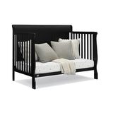 Simmons Kids Carter 6-in-1 Convertible Crib - Greenguard Gold Certified, Black Ebony