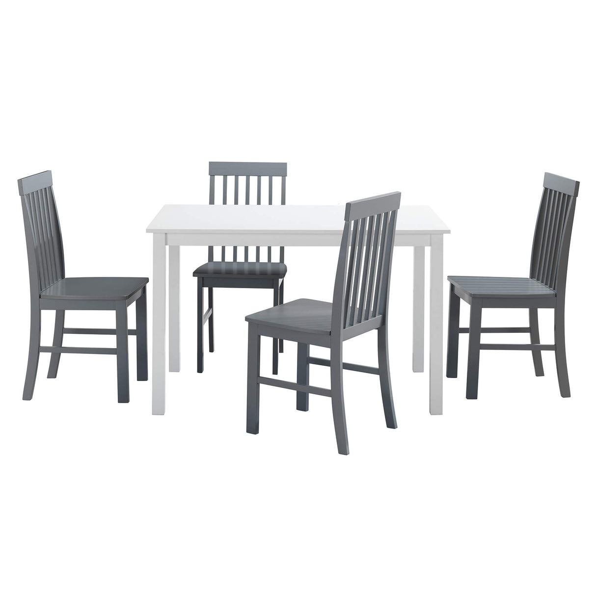 4 Person Modern Farmhouse Wood Small Dining Table Dining Room Kitchen Table Set 4