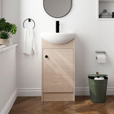 18" Bathroom Vanity with Sink, 18 Inch Floating Bathroom Vanity for Small Space