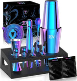 Cocktail Shaker Set: 12-Piece Mixology Bartender Kit Bar Set | 18oz & 28oz Boston Shaker