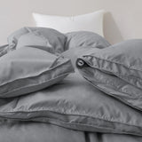 White Feather Down Comforter Duvet Insert All Warmth Levels Dark Gray Heavy Weight Full - Queen