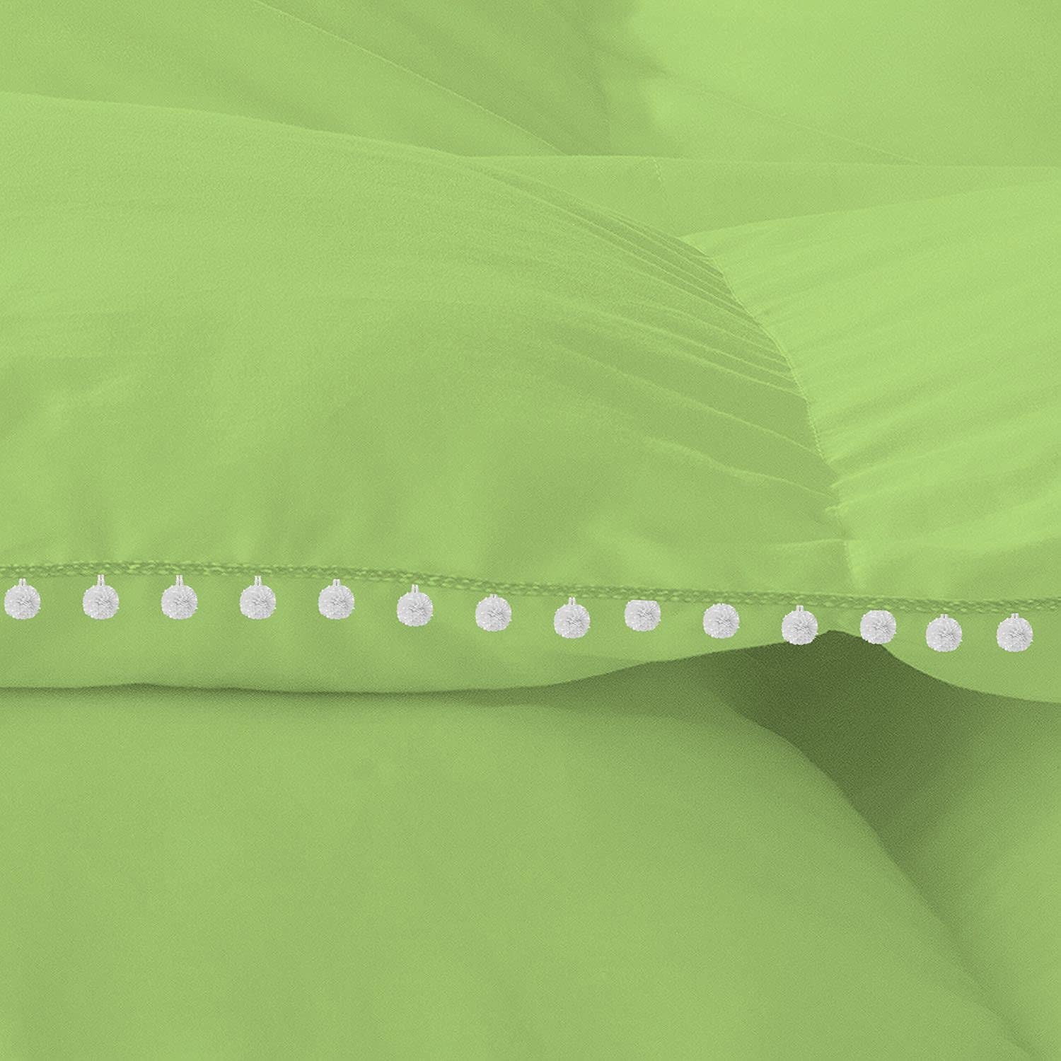 1 Piece Beautiful Looking Pom Pom Box Design Comforter 800 Thread Count 100% Egyptian