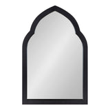 Eileen Glam Arched Wall Mirror, 20 x 30, Black, Sophisticated Bohemian Wall Decor