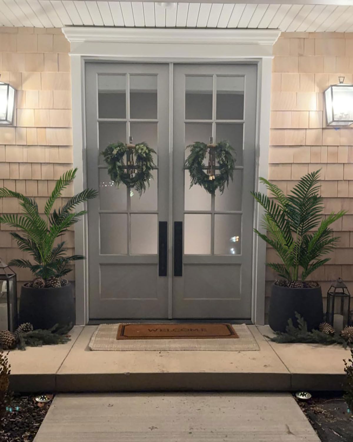 5ft Artificial Palm Tree for Home Decor, 5 Feet Faux Plant Fake Silk Tropical Kentia Areca