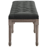 Province French Vintage Upholstered Entryway Bench