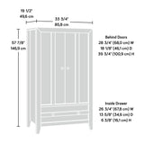 Dakota Pass Armoire, Craftsman Oak finish