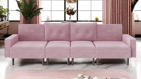 Modular Sectional Convertible Sofa for Small Space, Flexible Combination Corner Couch