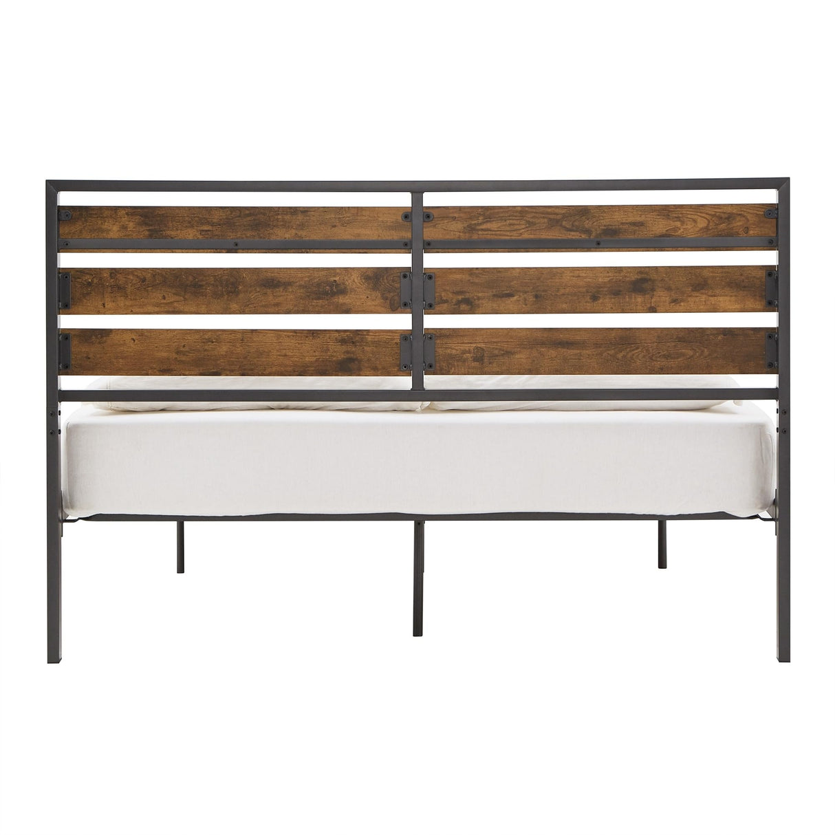 Bed with Wood Finish Panels by Classic Grey Full Industrial, Modern & Contemporary