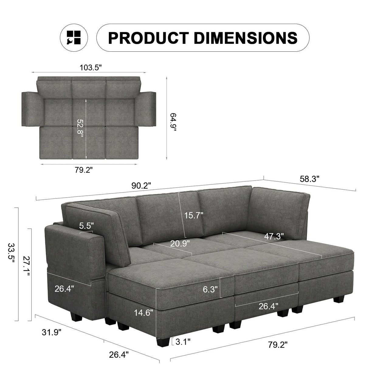 Modular Sectional Sofa Sleeper Modular Sectional Couch Sofa Convertible Sectional Couch