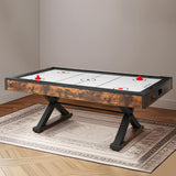 84" Air Hockey Table, Indoor Arcade Table Gaming Set with 2 Pushers, 2 Pucks