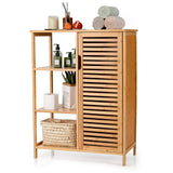 Bathroom Storage Cabinet Bamboo Floor Cabinet Free Standing Organizer