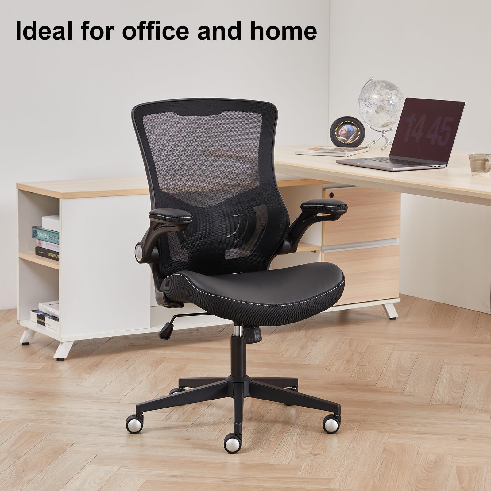 Ergonomic Mesh Office Chair with Lumbar Support - 350 lbs Capacity