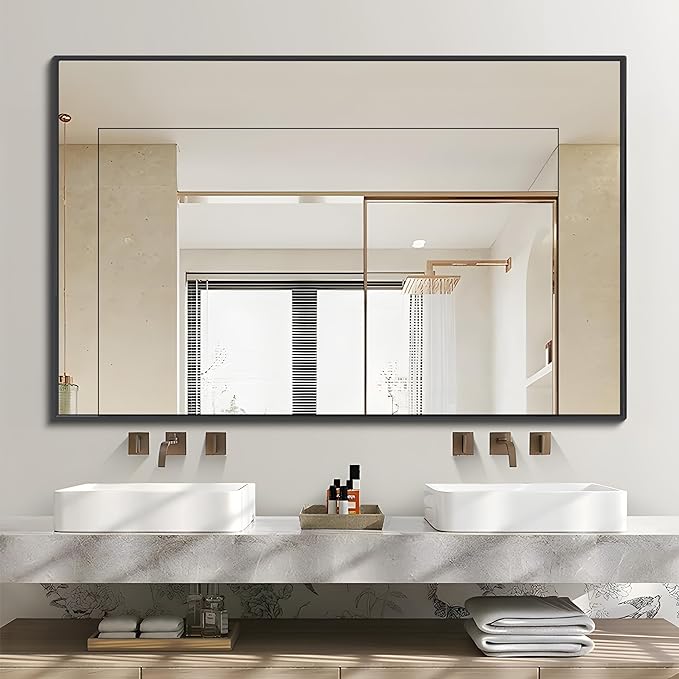 Black Bathroom Vanity Mirror, Black Wall Mirror