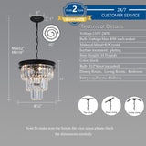 Crystal Chandeliers for Dining Room Light Fixtures Over Table