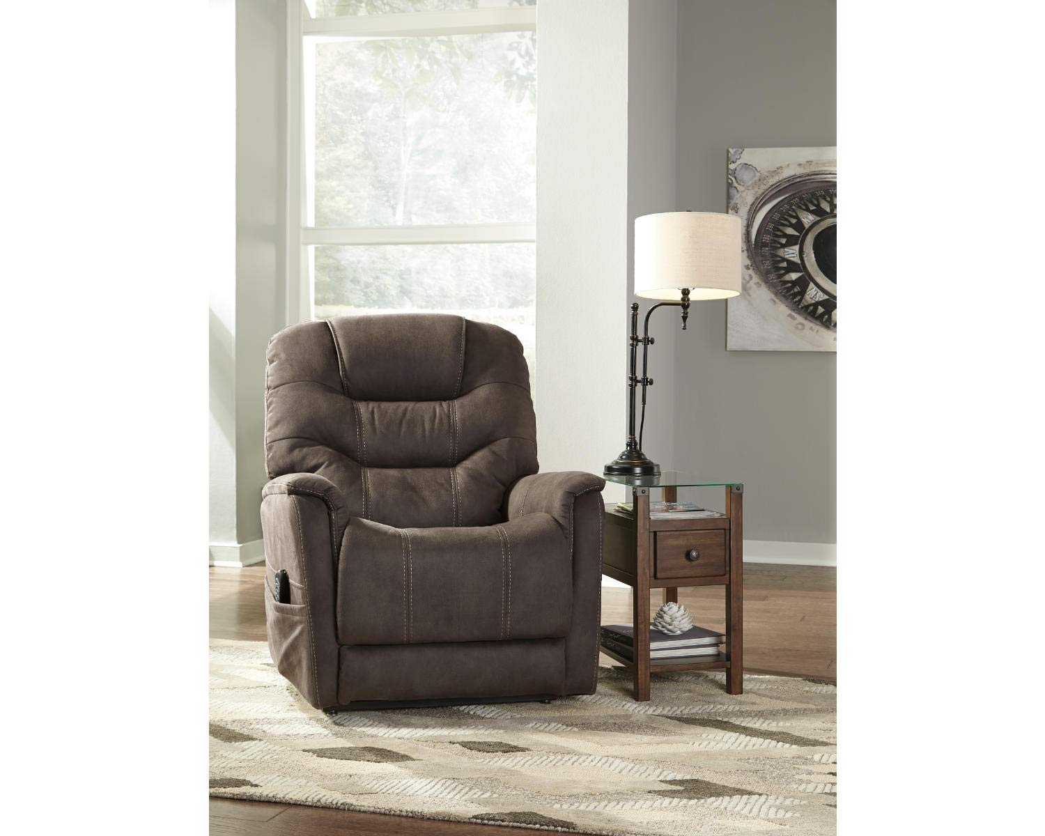 Ballister Contemporary Power Lift Recliner, Brown