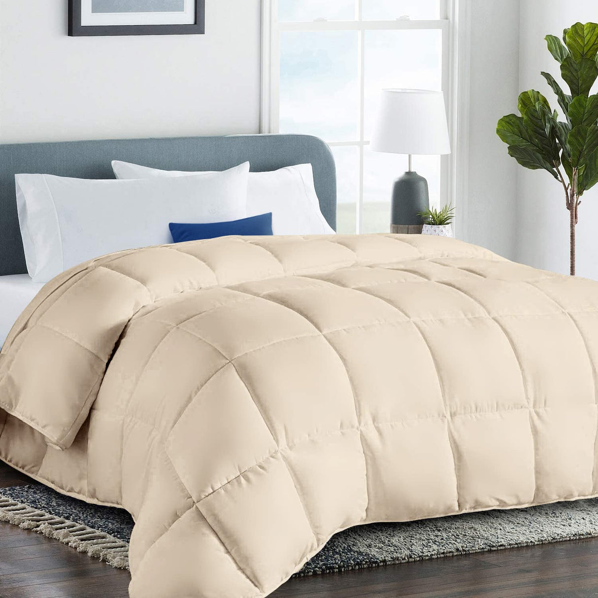 Full 2200 Series Comforter Down Alternative Quilted Duvet Insert with Corner Tabs All-Season