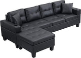 Modular Sectional Sofa Set, Oversized L Shaped Sofa Couch with Ottomans