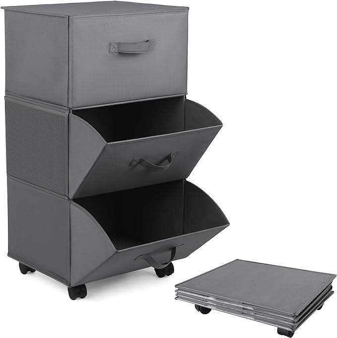 3 Drawer Storage Organizer, 3 Drawer Dresser, Storage Drawer for Bedroom