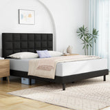 Queen Bed Frames with Headboard,Modern Upholstered Platforms Bed,