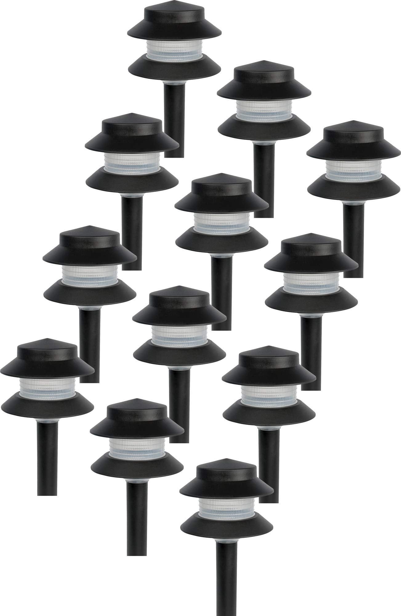 Lumen Modern 2-Tier Low Voltage Path Light