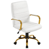 Mid-Back Executive Office Chair with Lumbar Support