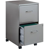2-Drawer Mobile File Cabinet, Gray- (LLR16873)