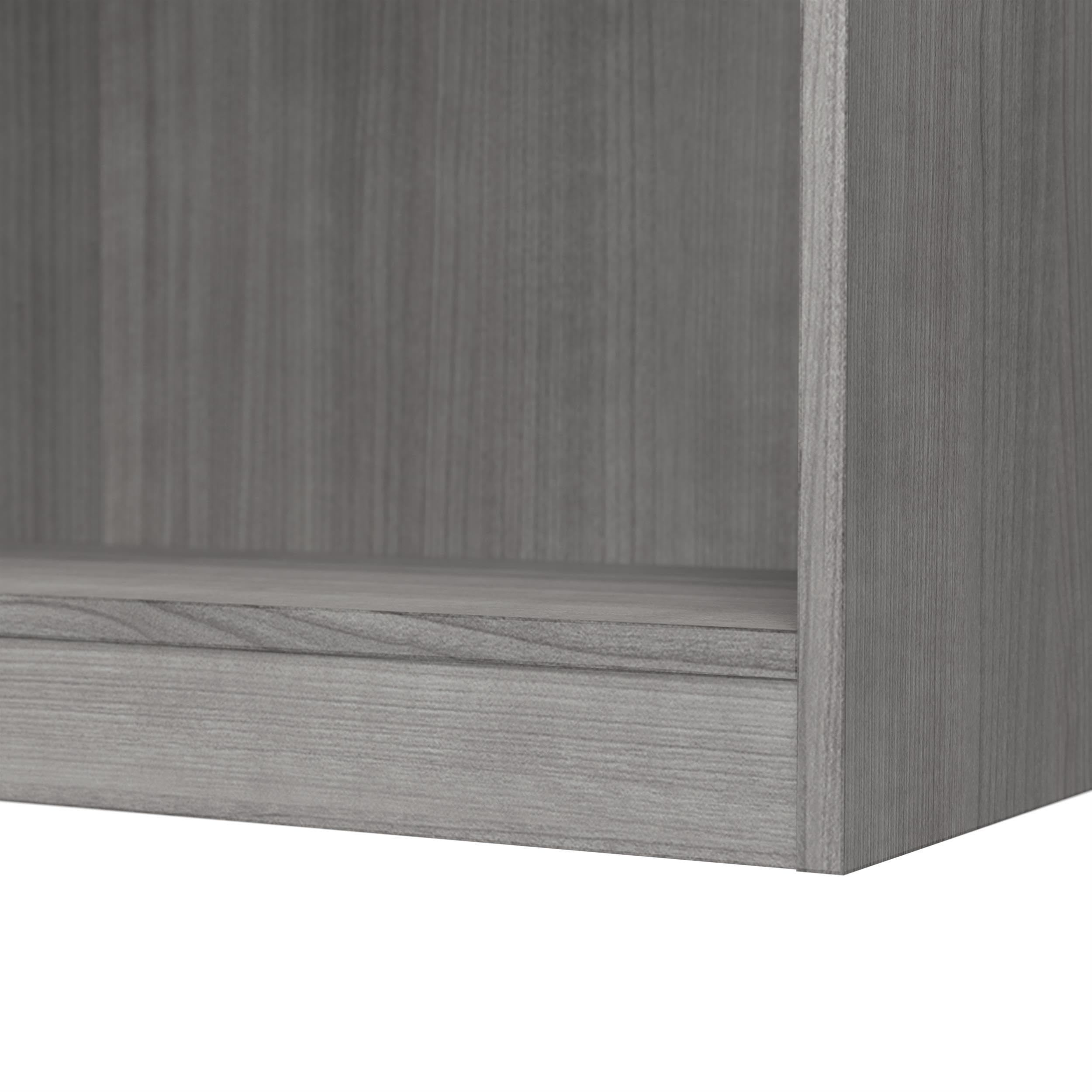 Bush Furniture Universal Tall 5 Shelf Bookcase in Platinum Gray, Vertical Storage and Display Bookshelf for Home Office or Living Room Organization