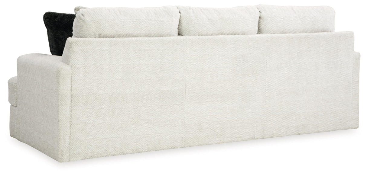 Karinne Coastal Sofa with Non-skid Legs, White