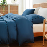 Duvet Cover King Size, 100% Rayon Derived from Bamboo, Luxury Silky Cooling Duvet Cover