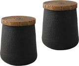 Outdoor Accent Table, 13" W Hourglass Shaped Outdoor Side Table for Patio