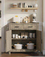 Coffee Bar Cabinet，Sideboard， Comes with Two Drawers and Two Doors