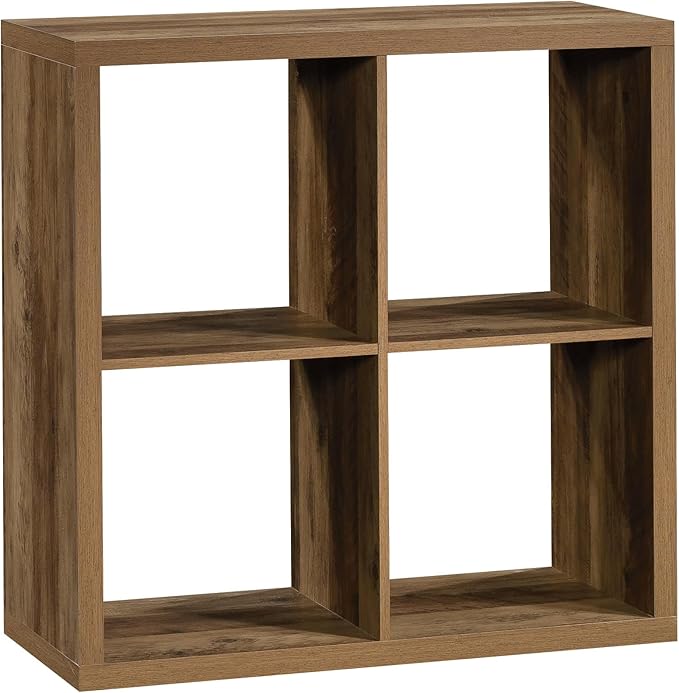 Miscellaneous Storage 4-Cube Organizer Storage Bookcase/Pantry cabinets, Mystic Oak