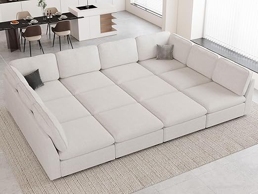 Oversized Modular Sectional Sofa with Storage Seats L Shaped Couch