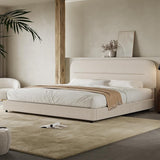 Full Size Boucle Bed Frame