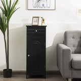 Bathroom Floor Cabinet, Wooden Side Storage Organizer