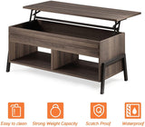 Modern Lift Top Coffee Table with Storage, Wood Living Room Tables