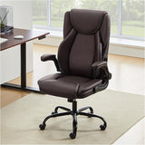 400lbs Big and Tall Office Chair, Ergonomic Home Computer Desk Leather Chair