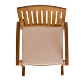 Selma Acacia Rocking Chair with Cushion, Teak Finish