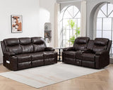 Reclining Sofa - 3 Seat Recliner Sofa with Heat & Massage Function, Wall-Hugger Reclining Sofa for Living Room (Grey)