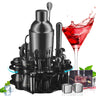 Bartender Kit with Rotatable Stand, 19-Piece Bar Set Cocktail Shaker Set