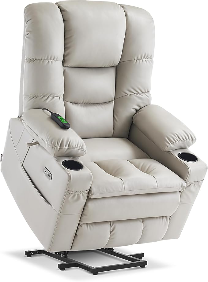 Dual Motor Power Lift Recliner Chair with Massage and Dual Heatin