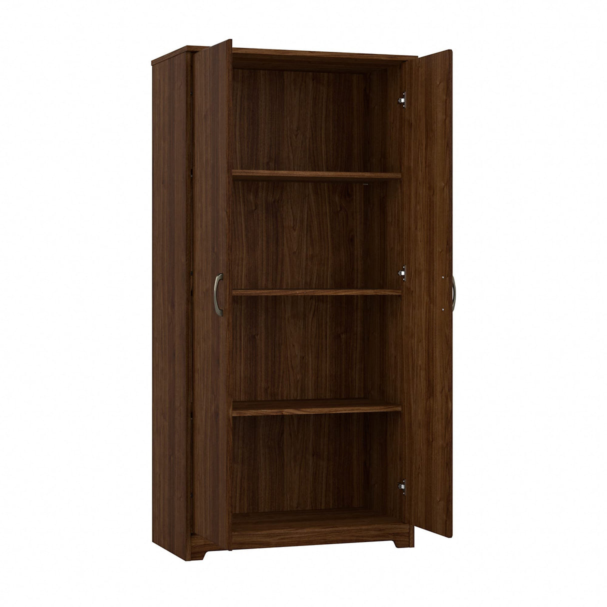 Cabot Tall Storage Cabinet with Doors in Modern Walnut