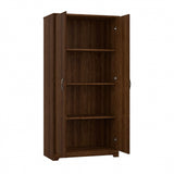 Cabot Tall Storage Cabinet with Doors in Modern Walnut