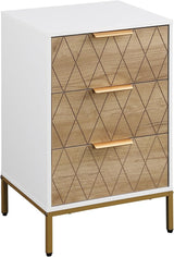 Nightstand with 3 Drawers,Mid-Century Modern End Table,Bedside Table, End Table